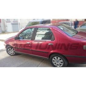 Fiat Siena Takımı Paslanmaz Çelik 4 Parça Krom Cam Çıtası
