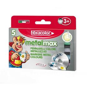 Fibracolor 5603768 5 Metalik Renk Metalmax Keçeli Kalem