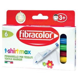 Fibracolor 5710037 6 Renk Max Tshirt Kalemi Seti