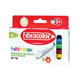 Fibracolor 5710037 6 Renk Max Tshirt Kalemi Seti