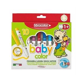 Fibracolor Baby Color 10 Renk Keçeli Kalem