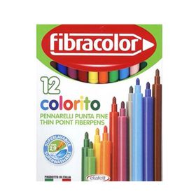 Fibracolor Colorito 12 Renk Keçeli Kalem