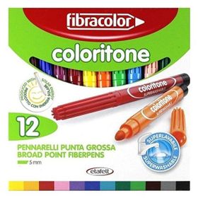 Fibracolor Coloritone 12 Renk Keçeli Kalem Seti