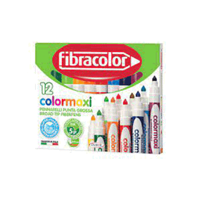 Fibracolor Colormaxi 12'li Jumbo Keçeli Kalem
