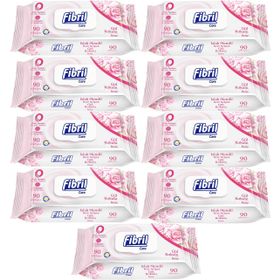 Fibril Baby Gül Kokulu 9x90 Yaprak Islak Mendil