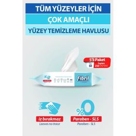 Fibril Beyaz Sirkeli Sabun ve Temizlik Kokulu 50 Yaprak Yüzey Temizlik Havlusu (2 adet)