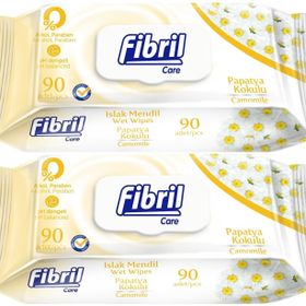 Fibril Papatya Kapaklı 2x90 Yaprak Bebek Islak Mendili