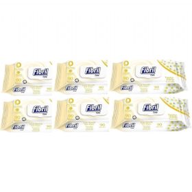 Fibril Papatya Kapaklı 6x90 Yaprak Bebek Islak Mendili