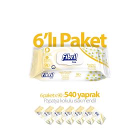 Fibril Papatya Kapaklı 6x90 Yaprak Bebek Islak Mendili
