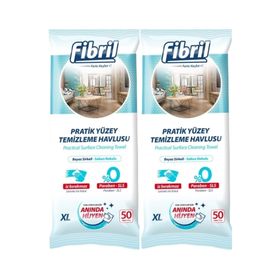 Fibril Yüzey Temizleme Havlusu 50'li