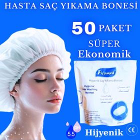 Ficomed 50'li Saç Yıkama Bonesi