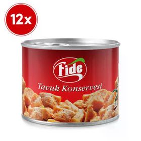 Fide 200 gr Tavuk Konservesi (12 adet)