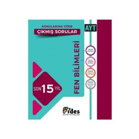 Fides Yayınları Ayt Fen Bilimleri Son 15 Yıl Konularına Göre Çıkmış Sorular
