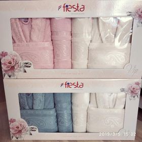 Fiesta Pamuklu Aile Bornoz Takımı