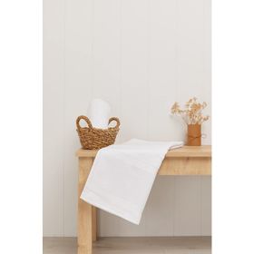 Fiesta Soft Kadife Etamin Beyaz 50x90 cm 2'li El Havlusu