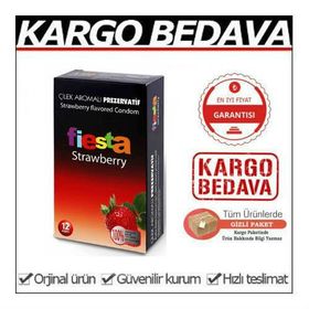 Fiesta Strawberry Çilekli 12 Adet Prezervatif