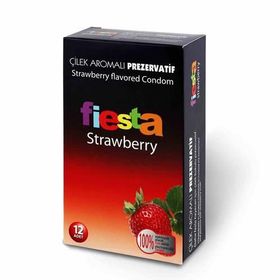 Fiesta Strawberry Çilekli 12 Adet Prezervatif