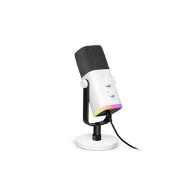 Fifine AM8 Xlr Usb Rgb Dinamik Beyaz Bilgisayar Oyuncu Yayıncı Mikrofonu