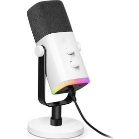 Fifine AM8 Xlr Usb Rgb Dinamik Beyaz Bilgisayar Oyuncu Yayıncı Mikrofonu