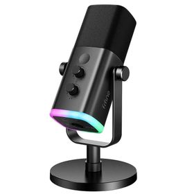 Fifine AM8 Xlr USB Rgb Dinamik Bilgisayar Oyuncu Yayıncı Mikrofonu