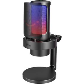 Fifine Ampligame A8 Siyah USB Twitch Youtuber Yayıncı Oyuncu Bilgisayar RGB Mikrofon