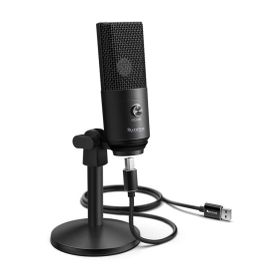 Fifine K670B USB Mikrofon Yayıncı Gamer Youtuber Bilgisayar Siyah Podcast Mikrofonu
