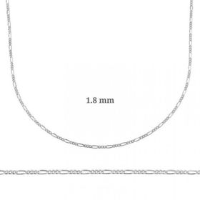 Figaro Gümüş Zincir 1.8 mm - 0.50 mikron