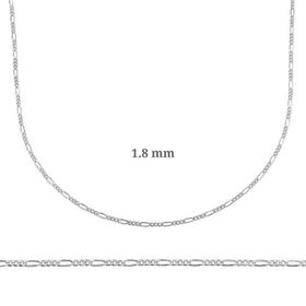 Figaro Gümüş Zincir 1.8 mm - 0.50 mikron