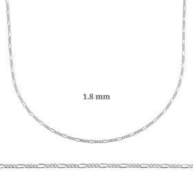 Figaro Gümüş Zincir 1.8 mm - 0.50 mikron