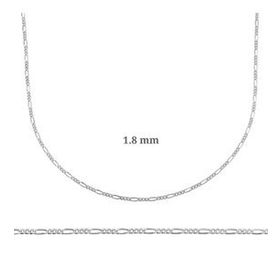 Figaro Gümüş Zincir 1.8 mm - 0.50 mikron