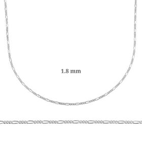 Figaro Gümüş Zincir 1.8 mm - 0.50 mikron
