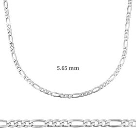 Figaro Gümüş Zincir 5.65 mm - 160 mikron
