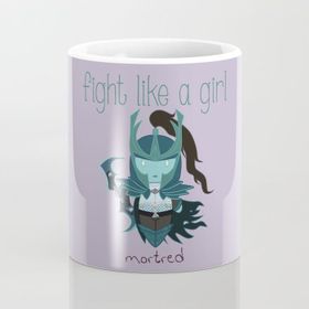 Fight Like A Girl Kupa Bardak