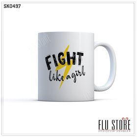 Fight Like A Girl Kupa Bardak