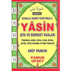 Fihristli Elmalılı Hamdi Yazır Mealli Yasin Şifa ve Bereket Duaları Yas-110-P14 - H. Arif Pamuk