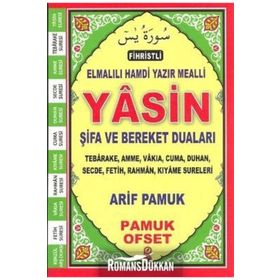 Fihristli Elmalılı Hamdi Yazır Mealli Yasin Şifa ve Bereket Duaları Yas-133 - H. Arif Pamuk
