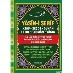 FIHRISTLI YASIN-I ŞERIF KUR'AN-I KERIM'DEN SURELER VE GÜNLÜK DUALAR - AHMET KASIM FIDAN