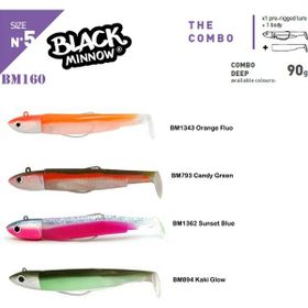 Fiiish BM160/5 BM894 Combo Deep 90 gr Kaki Glow Silikon Yem