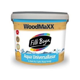 Filli Boya Aqua Universallasur Mahagony 15 lt Su Bazlı Dış Cephe Ahşap Vernik