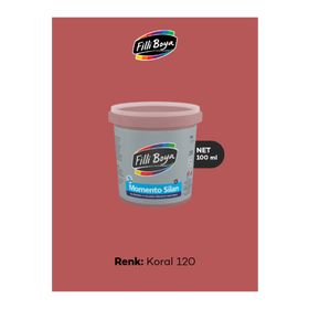Filli Boya Momento Silan İpeksi Mat 100 ml Koral 120 İç Cephe Duvar Boyası