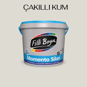 Filli Boya Momento Silan Silikonlu Çakıllı Kum 2.5 lt İç Cephe Duvar Boyası