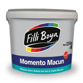 Filli Boya Momento Yüzey Düzeltme Macunu 25 kg İç Cephe Boya