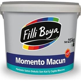 Filli Boya Momento Yüzey Düzeltme Macunu 25 kg İç Cephe Boya