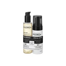 Filorga Skin Prep 150 ml Enzimatik Temizleme Köpüğü ve Skin Prep 150 ml Kofre Temizleme Yağı