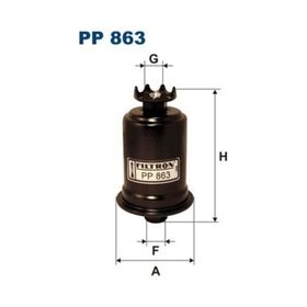 Filtron Accent 1,3 1,5 94 00 Colt 1,3 Lancer 1,5 Pajero Benzin Filtresi