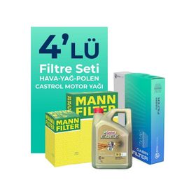 Filtron Audi A4 1.8 TFSI Motul Motor Yağlı 2008-2015 4'lü Filtre Bakım Seti