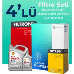 Filtron BMW 1.16D Shell Motor Yağlı 2015-2019 4'lü Bakım Seti