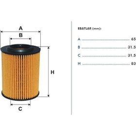 Filtron Bmw 1 F20 F21 114ı 116ı 118ı 11 Bmw 3 F30 F35 F80 316ı 320ı 12 Yağ Filtresi