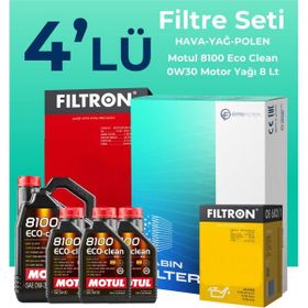 Filtron Citroen Jumpy 2.0 Dizel Motul Motor Yağlı 2017-2024 4'lü Filtre Bakım Seti