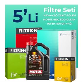 Filtron Citroen Jumpy 2.0 Dizel Motul Motor Yağlı 2017-2024 5'li Filtre Bakım Seti
